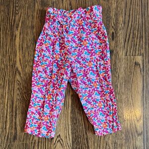 Beautiful Jacadi Paris Liberty Fabric Floral Pants with Bow Detail!